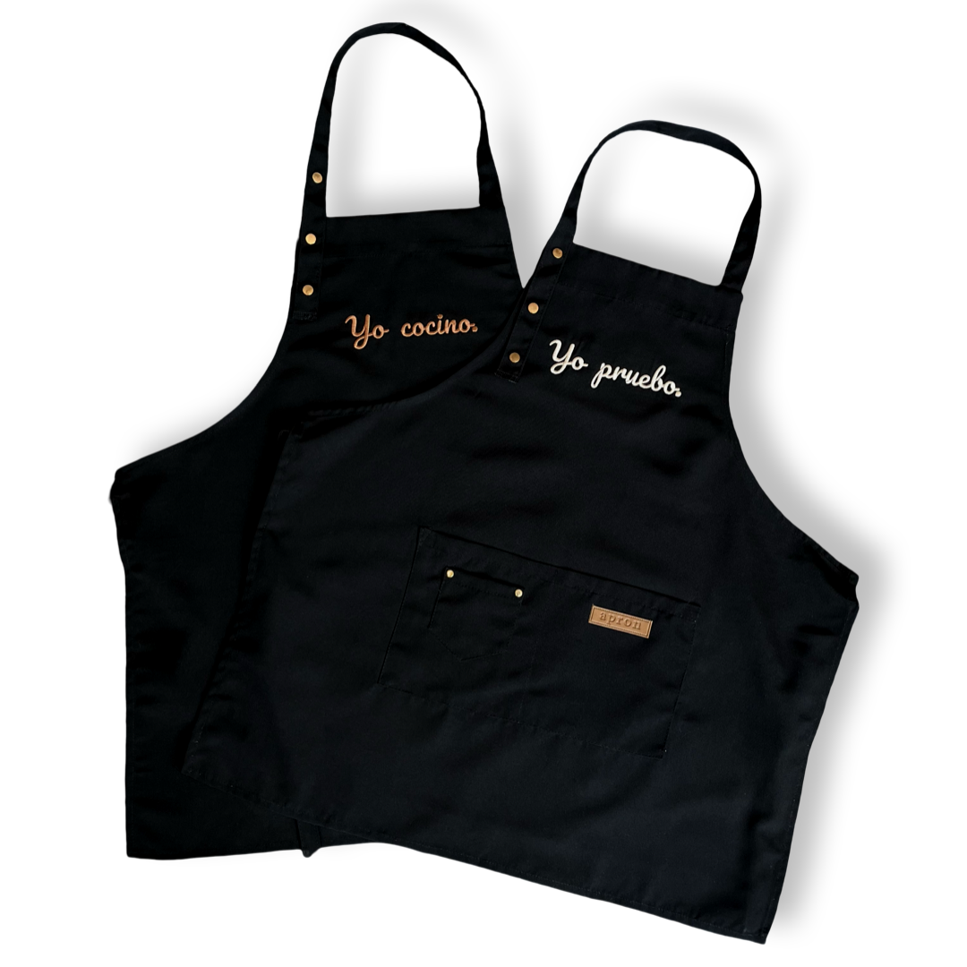 Pack de Mandiles “Yo cocino / Yo pruebo” – 2 piezas