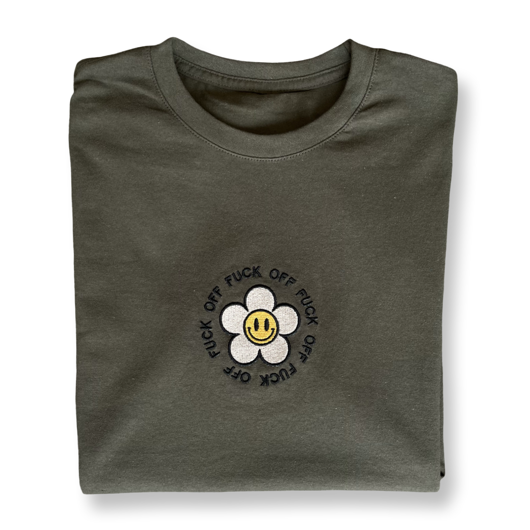 T-shirt Fuck Off Flower
