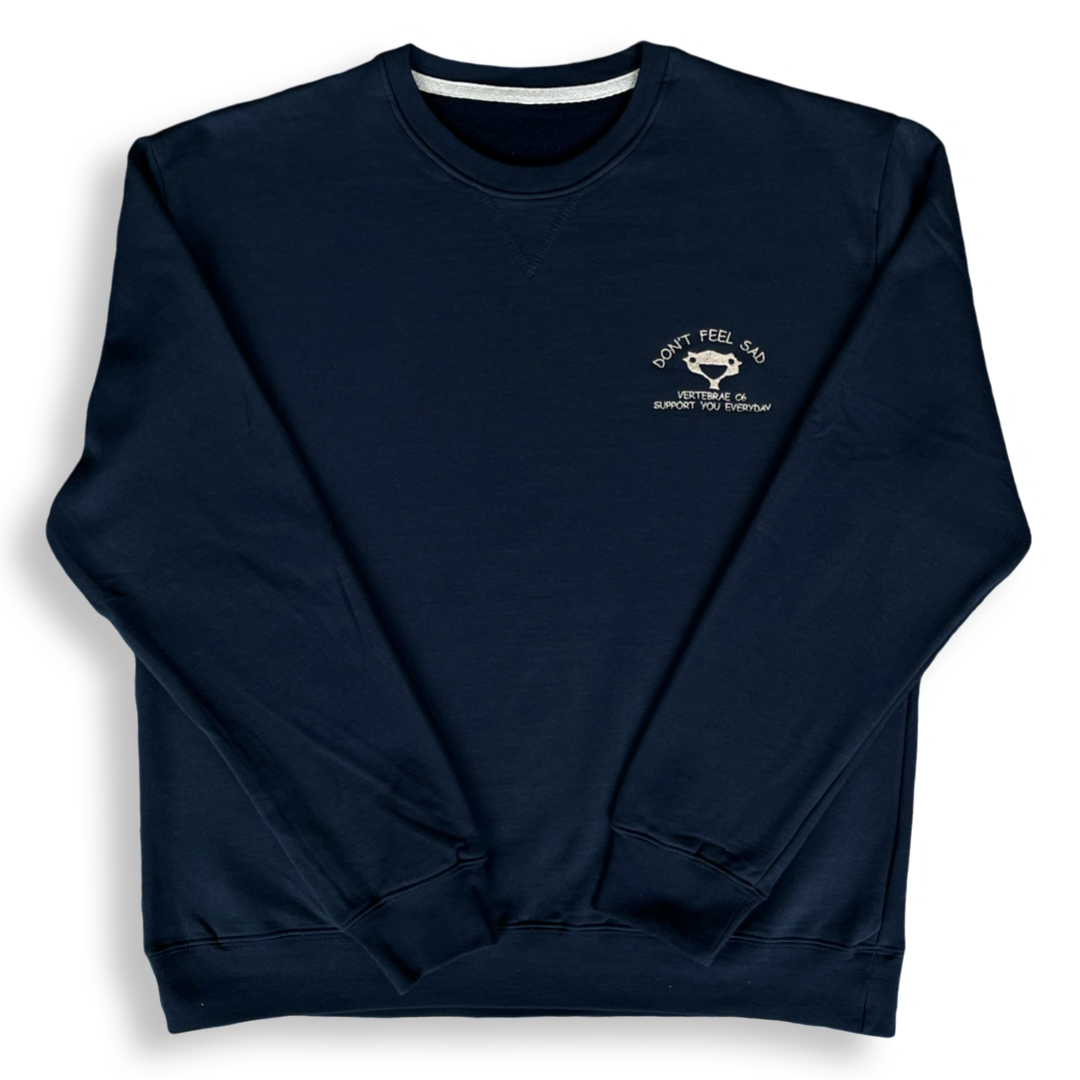 Sudadera bordada “Don’t Feel Sad” | Hilo Negro
